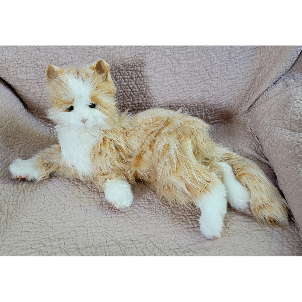Ageless Innovation Joy For All Companion Pet Orange Tabby Cat Animatronic A7592
